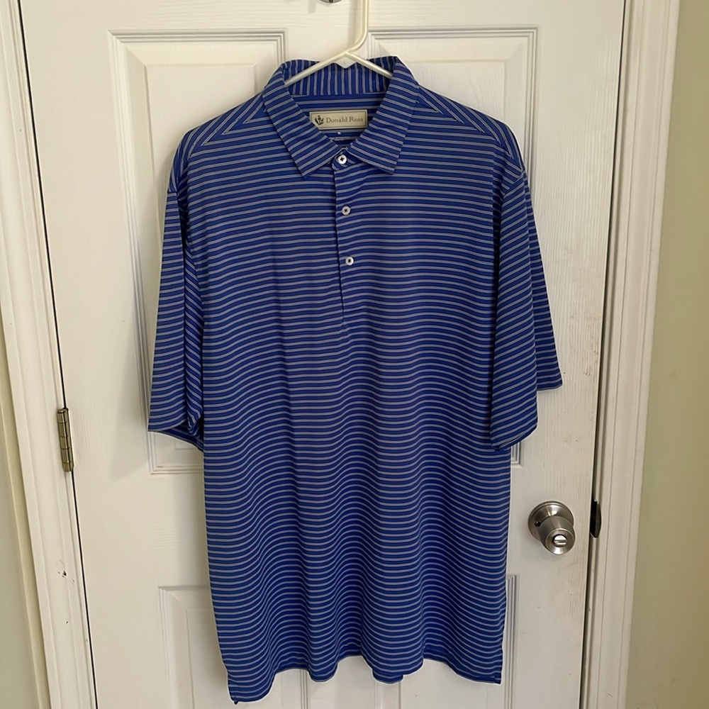 Men’s XL Blue Donald Ross Golf Polo